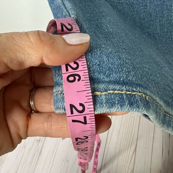 Levi’s Strauss Signature Heritage High Rise Straight Jeans Distressed - Picture 7 of 11